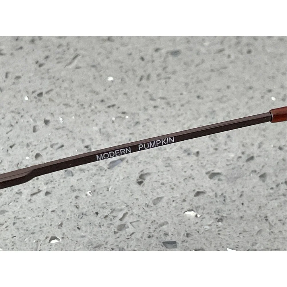 Modern PUMPKIN CABLE BROWN 42-16-135 Metal Full Rim Eyeglasses Frames ONLY